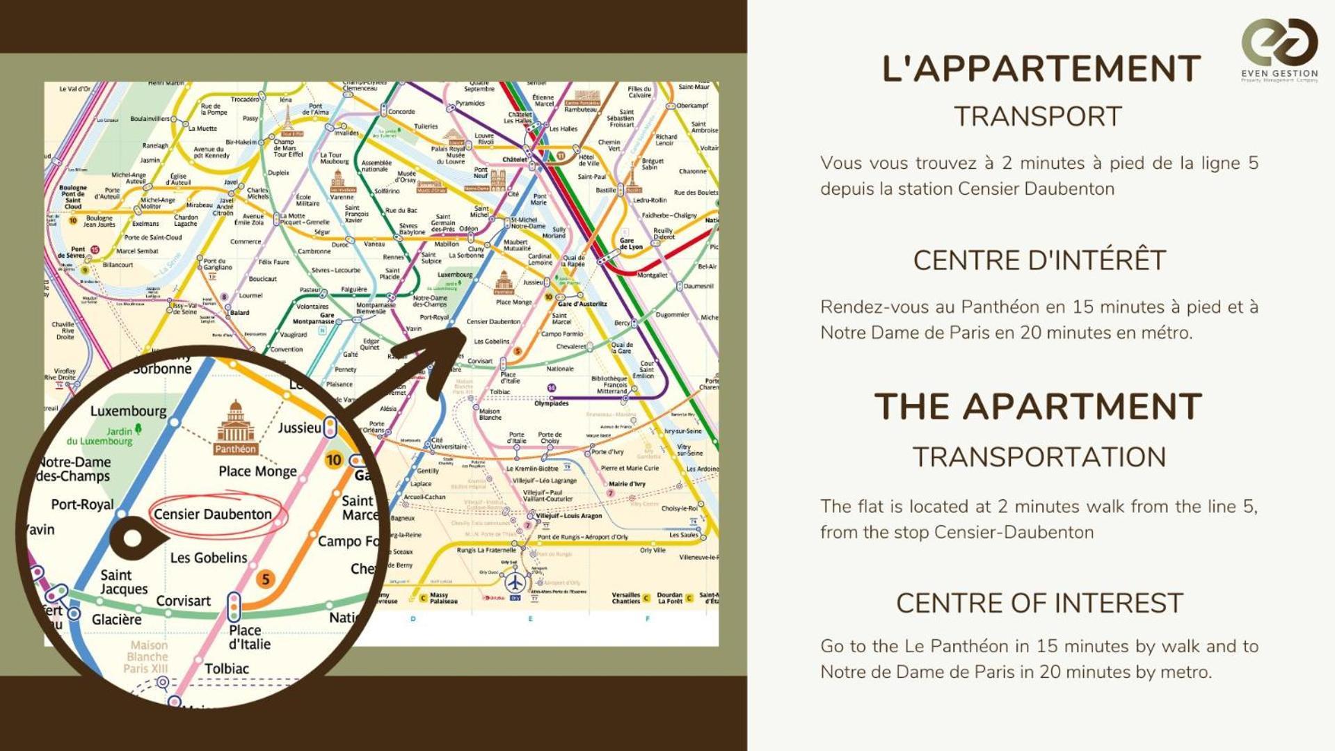 1 Bedroom#4 Pers#Mouffetard#Port-Royal#La Sorbonne Paris Bagian luar foto